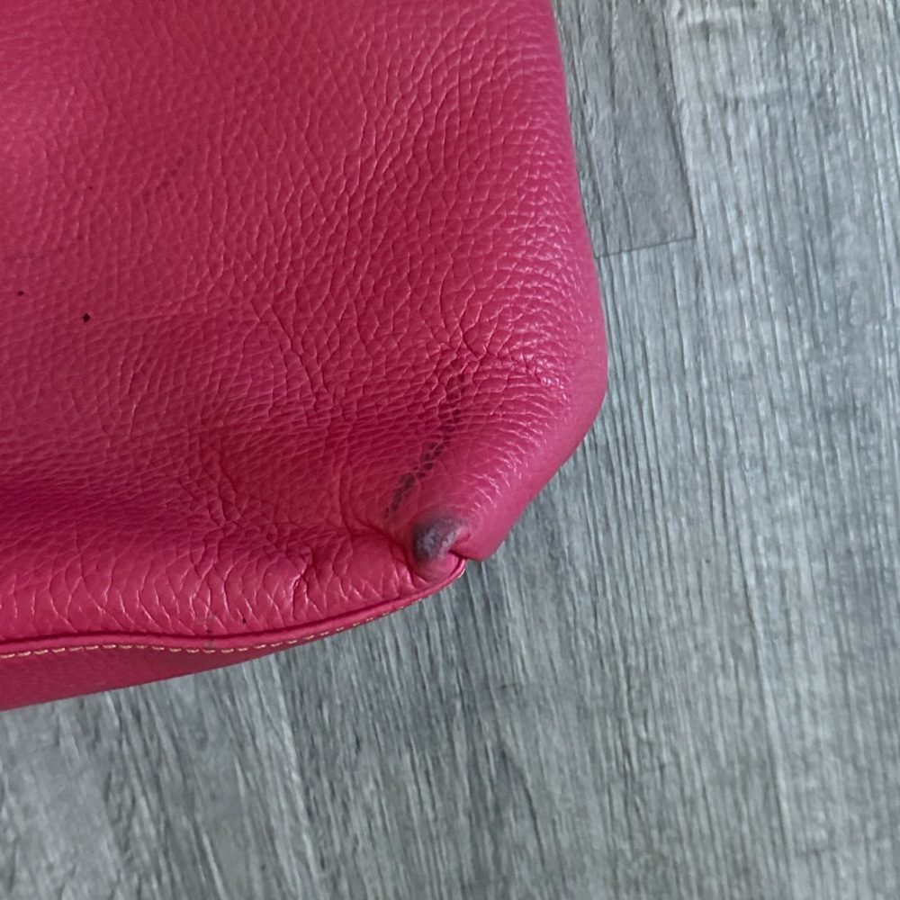 Dooney & Bourke Pink Leather Shoulder Bag - Picture 5 of 12